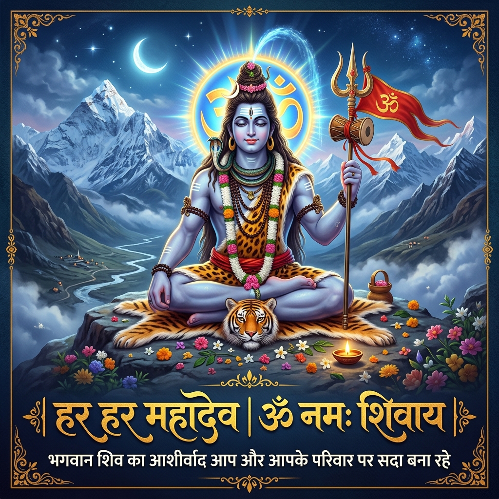 Lord Shiva Mahadev Devotional Poster